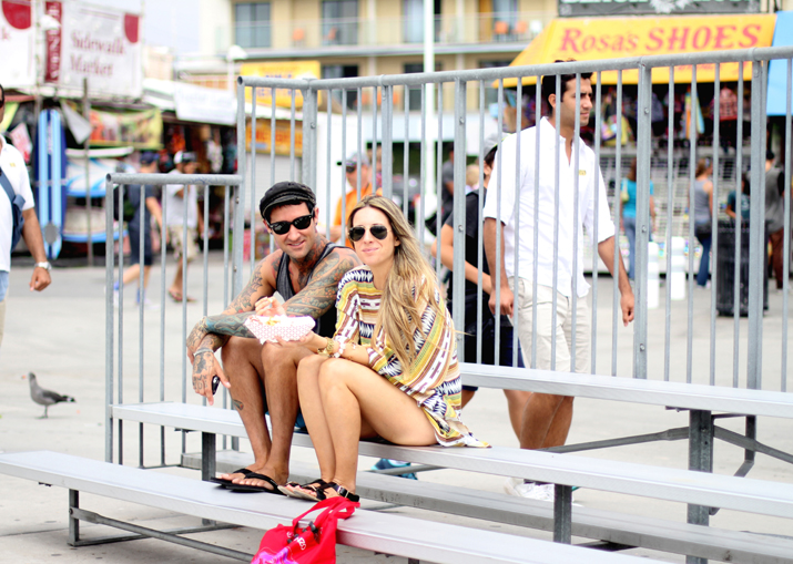 Venice Beach blogger Monica Sors outfit with shorts