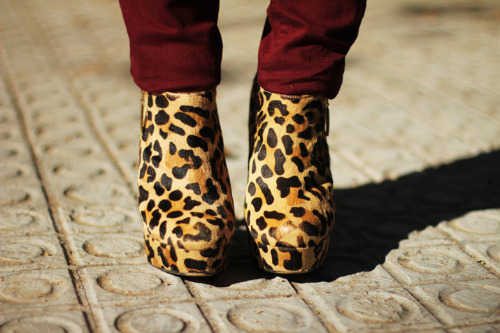 animal print boots
